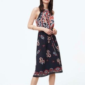 Loft paisley summer halter dress size small womens